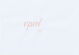 Handskriven text med ordet "opal" i ljus beige färg, skriven med ABT Dual Brush Pen i nyansen 910 Opal.