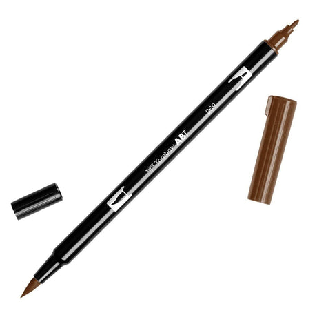 ABT Dual Brush pen - 969 Chocolate - Chokladbrun penselpenna - Tombow - Tidformera