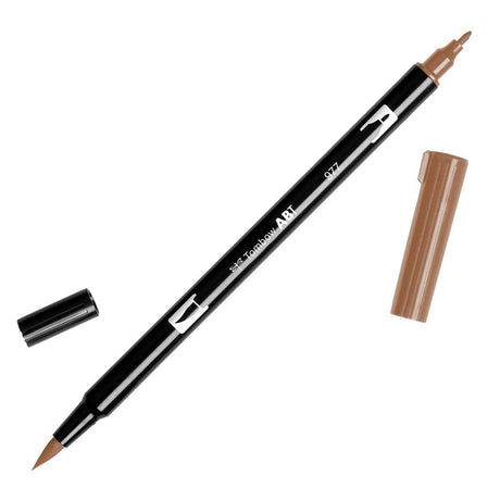 ABT Dual Brush pen - 977 Saddle brown - Sadelbrun penselpenna - Tombow - Tidformera