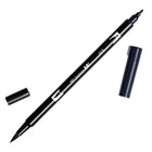 ABT Dual Brush pen - N15 Black - Svart penselpenna - Tombow - Tidformera