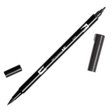 ABT Dual Brush pen - N25 Lamp black - Tombow - Tidformera