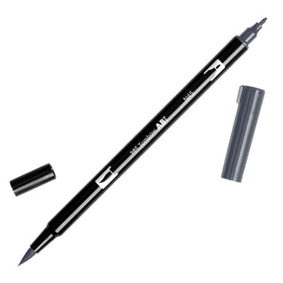 ABT Dual Brush pen - N45 Cool gray 10 - Kall mörkgrå penselpenna - Tombow - Tidformera