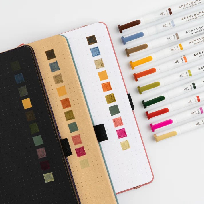 Acrylograph 10 - pack 0,7 - Forest Findings - 2 - Archer & Olive - Tidformera