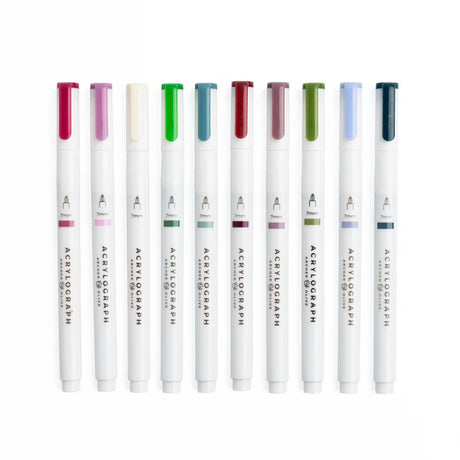 Acrylograph 10 - pack 0,7 - Snow & Stillness - 2 - Archer & Olive - Tidformera