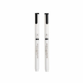 Acrylograph 2-pack 0,7 - Black - 1 - Archer & Olive - Tidformera