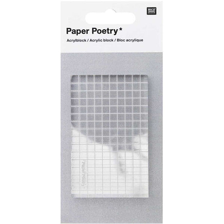 Akrylblock Paper Poetry - 1 - Rico Design - Tidformera