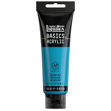 Akrylfärg Liquitex Basics 118ml - Brilliant Blue 570 - 1 - Liquitex - Tidformera