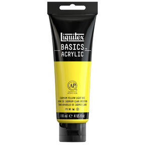 Akrylfärg Liquitex Basics 118ml - Cadmium yellow light hue 160 - 1 - Liquitex - Tidformera