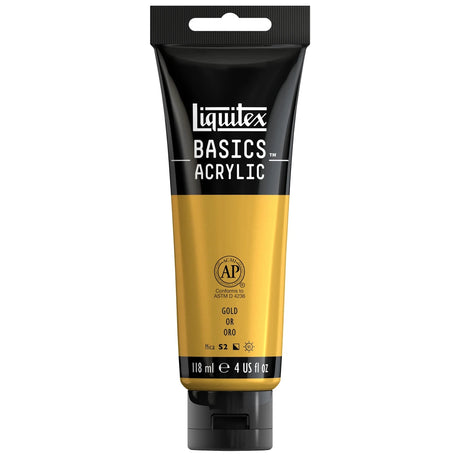 Akrylfärg Liquitex Basics 118ml - Gold 234 - 1 - Liquitex - Tidformera