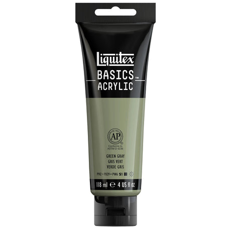 Akrylfärg Liquitex Basics 118ml - Green Gray 205 - 1 - Liquitex - Tidformera