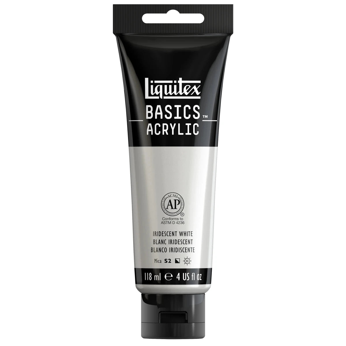 Akrylfärg Liquitex Basics 118ml - Iridescent White 238 - 1 - Liquitex - Tidformera