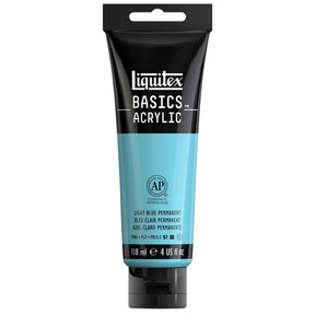 Akrylfärg Liquitex Basics 118ml - Light blue permanent 770 - 1 - Liquitex - Tidformera