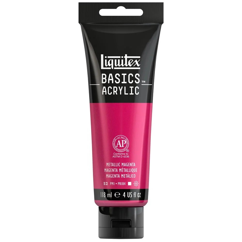 Akrylfärg Liquitex Basics 118ml - Metallic Magenta 342 - 1 - Liquitex - Tidformera