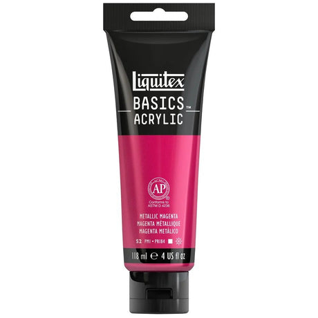 Akrylfärg Liquitex Basics 118ml - Metallic Magenta 342 - 1 - Liquitex - Tidformera