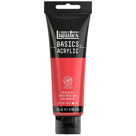 Akrylfärg Liquitex Basics 118ml - Metallic Red 345 - 1 - Liquitex - Tidformera