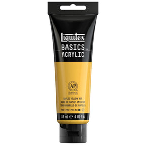 Akrylfärg Liquitex Basics 118ml - Naples yellow Hue 601 - 1 - Liquitex - Tidformera