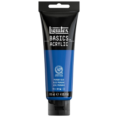 Akrylfärg Liquitex Basics 118ml - Primary Blue 420 - 1 - Liquitex - Tidformera