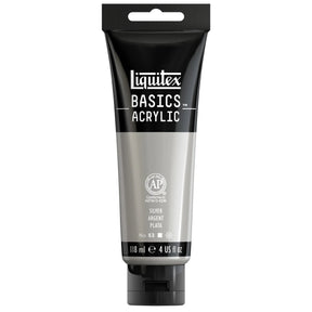 Akrylfärg Liquitex Basics 118ml - Silver 236 - 1 - Liquitex - Tidformera