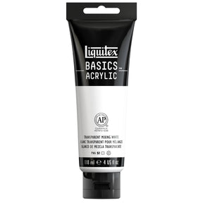 Akrylfärg Liquitex Basics 118ml - Transparent Mixing White 430 - 1 - Liquitex - Tidformera