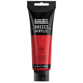 Akrylfärg Liquitex Basics 118ml - Transparent Red 047 - 1 - Liquitex - Tidformera