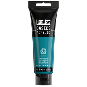 Akrylfärg Liquitex Basics 118ml - Turquoise Blue 046 - 1 - Liquitex - Tidformera