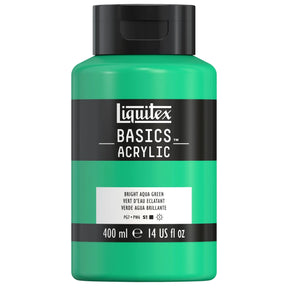 Akrylfärg Liquitex Basics 400ml - Bright aqua green 660 - 1 - Liquitex - Tidformera