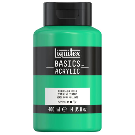Akrylfärg Liquitex Basics 400ml - Bright aqua green 660 - 1 - Liquitex - Tidformera