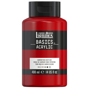 Akrylfärg Liquitex Basics 400ml - Cadmium red deep hue 311 - 1 - Liquitex - Tidformera