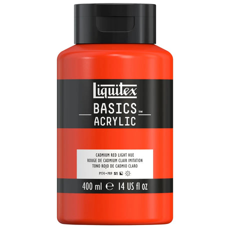 Akrylfärg Liquitex Basics 400ml - Cadmium red light hue 510 - 1 - Liquitex - Tidformera