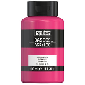 Akrylfärg Liquitex Basics 400ml - Medium Magenta 500 - 1 - Liquitex - Tidformera