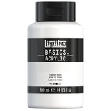 Akrylfärg Liquitex Basics 400ml - Titanium white 432 - 1 - Liquitex - Tidformera