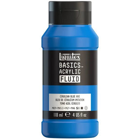 Akrylfärg Liquitex Basics Fluid 118ml - Cerulean Blue Hue 470 - 1 - Liquitex - Tidformera