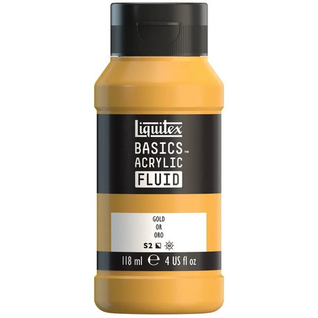Akrylfärg Liquitex Basics Fluid 118ml - Gold 051 - 1 - Liquitex - Tidformera