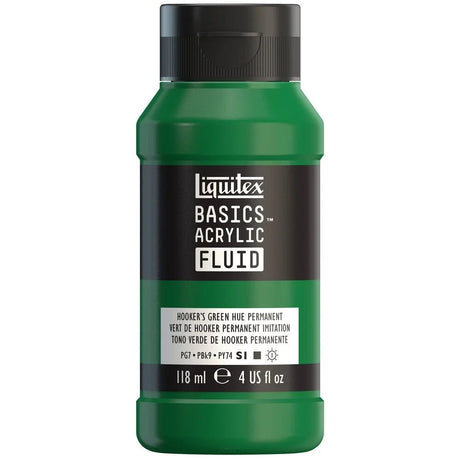 Akrylfärg Liquitex Basics Fluid 118ml - Hooker's Green Hue Permanent 224 - 1 - Liquitex - Tidformera