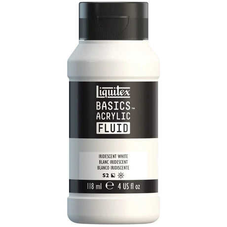 Akrylfärg Liquitex Basics Fluid 118ml - Iridescent White 238 - 1 - Liquitex - Tidformera