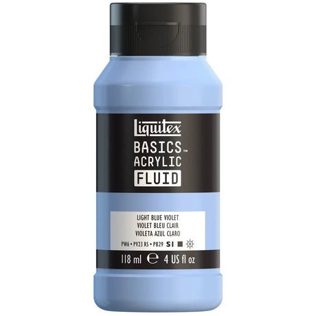 Akrylfärg Liquitex Basics Fluid 118ml - Light Blue Violet 680 - 1 - Liquitex - Tidformera