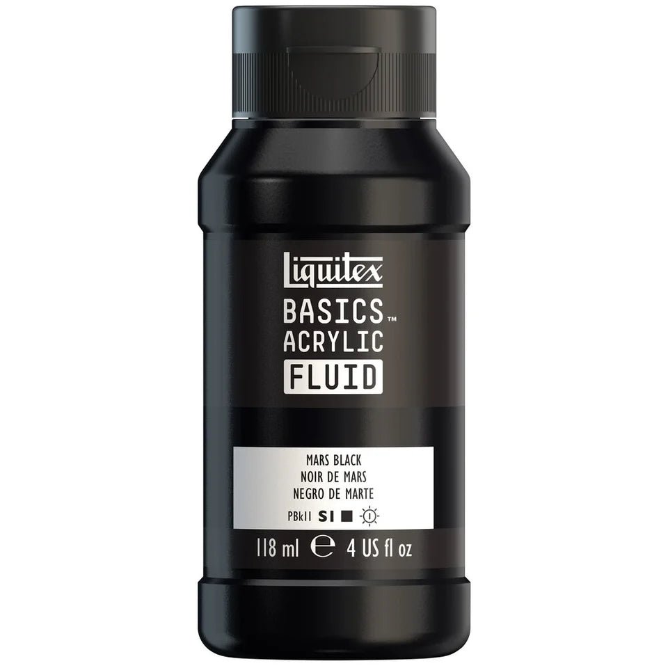Akrylfärg Liquitex Basics Fluid 118ml - Mars Black 276 - 1 - Liquitex - Tidformera