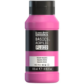 Akrylfärg Liquitex Basics Fluid 118ml - Medium Magenta 500 - 1 - Liquitex - Tidformera