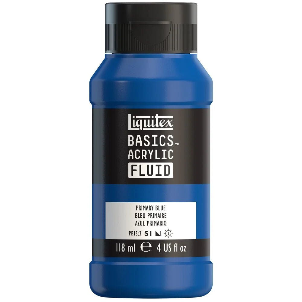 Akrylfärg Liquitex Basics Fluid 118ml - Primary Blue 420 - 1 - Liquitex - Tidformera