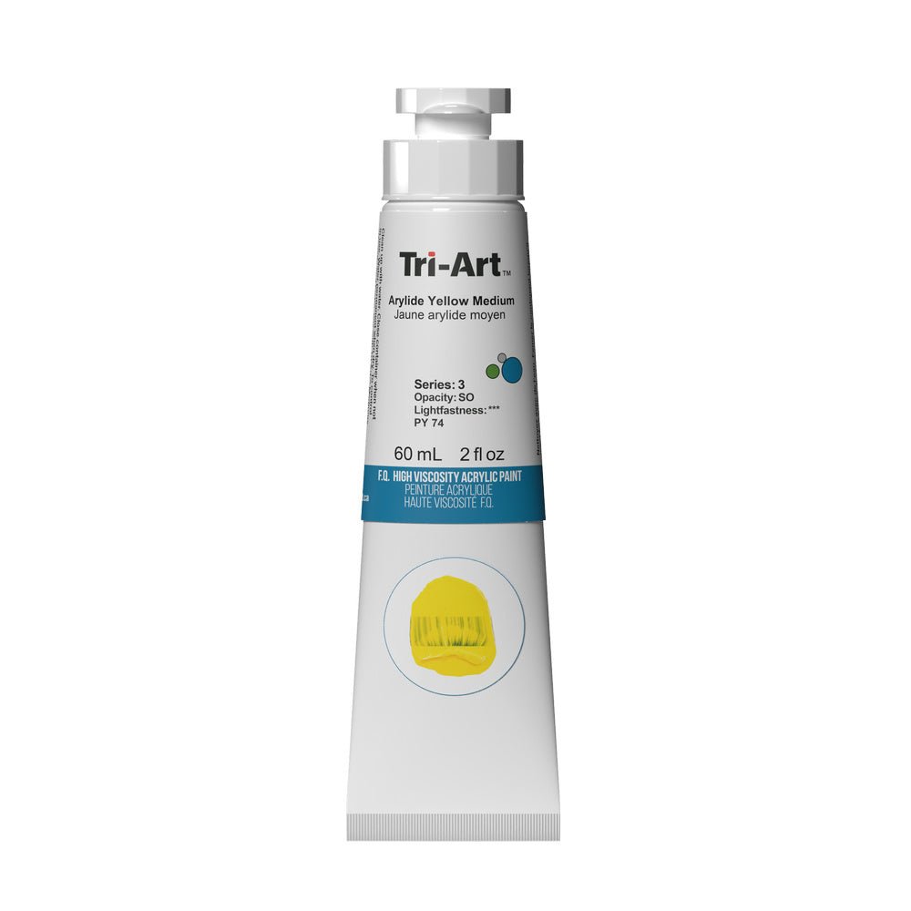 Akrylfärg Tri-Art High Viscosity 60 ml - Arylide Yellow Medium - 1 - Tri-Art - Tidformera