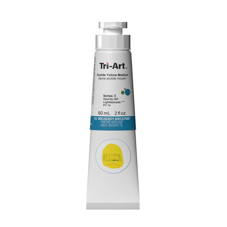 Akrylfärg Tri-Art High Viscosity 60 ml - Arylide Yellow Medium - 1 - Tri-Art - Tidformera