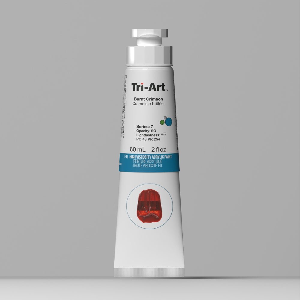 Akrylfärg Tri-Art High Viscosity 60 ml - Burnt Crimson - 1 - Tri-Art - Tidformera