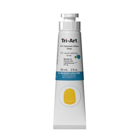Akrylfärg Tri-Art High Viscosity 60 ml - C.P. Cadmium Yellow Deep - 1 - Tri-Art - Tidformera