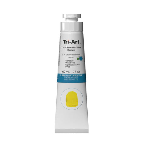 Akrylfärg Tri-Art High Viscosity 60 ml - C.P. Cadmium Yellow Medium - 1 - Tri-Art - Tidformera