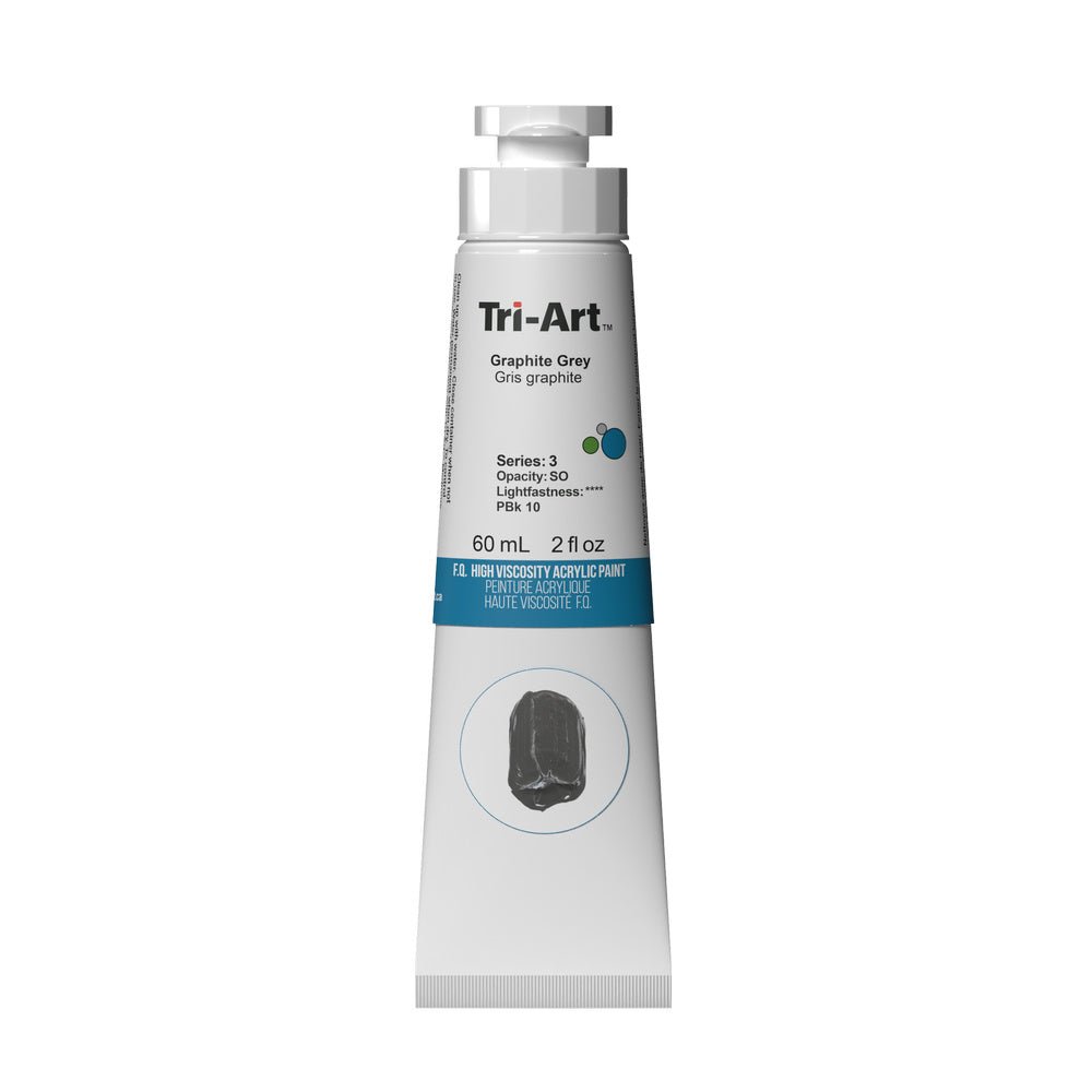 Akrylfärg Tri-Art High Viscosity 60 ml - Graphite Grey - 1 - Tri-Art - Tidformera