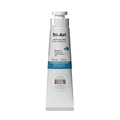 Akrylfärg Tri-Art High Viscosity 60 ml - Interference Red - 1 - Tri-Art - Tidformera