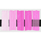Tri-Art Magenta Light, fem färgprover med originalfärgen i mitten samt blandningar med vitt och gelmedium.