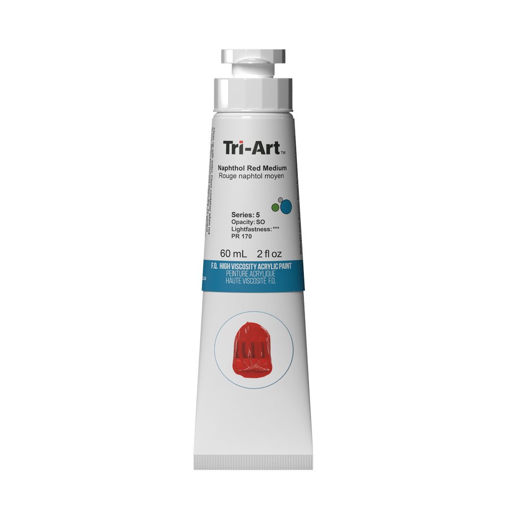 Akrylfärg Tri-Art High Viscosity 60 ml - Naphthol Red Medium - 1 - Tri-Art - Tidformera