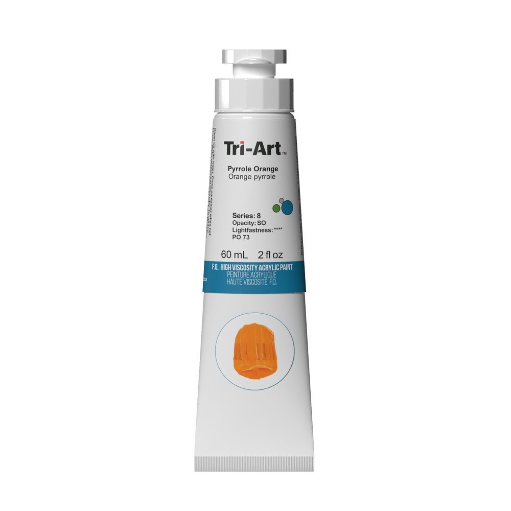 Akrylfärg Tri-Art High Viscosity 60 ml - Pyrrole Orange - 1 - Tri-Art - Tidformera