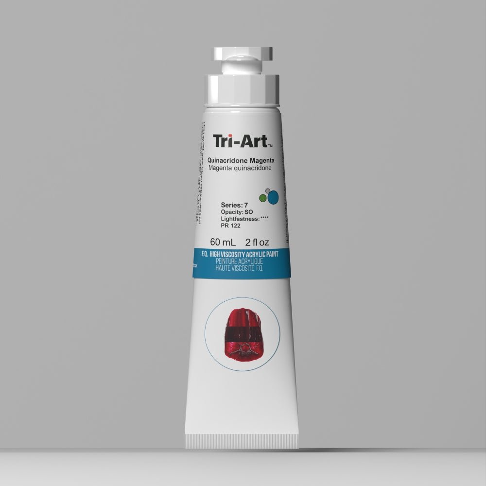 Akrylfärg Tri-Art High Viscosity 60 ml - Quinacridone Magenta - 1 - Tri-Art - Tidformera
